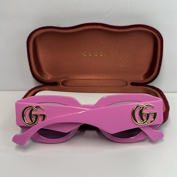 NEW GUCCI GG1421S 004 PINK WOMEN SUNGLASSES GUCCI - Picture 9 of 11